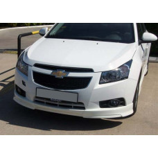 Накладка на передний бампер SD (Meliset, грунтованная под покраску) для Chevrolet Cruze 2009-2015 гг