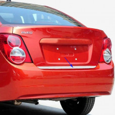 Накладка на багажник нержавейка (Sedan) для Chevrolet Aveo T300 2011-2020 гг