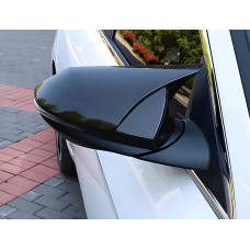 Накладки на дзеркала із вирізом під поворот BMW-style (2 шт) для Hyundai I-30 2012-2017 рр