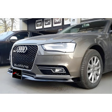 Передняя Lip накладка DPT (2011-2015, Под покраску) для Ауди A4 B8