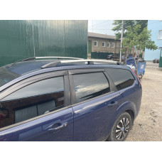 Алюминиевые рейлинги (Caravan, хром) для Ford Focus II 2005-2008 гг