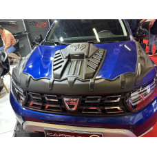 Накладка на капот (ABS) для Renault Duster 2018-2024 гг