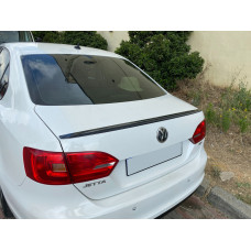 Спойлер LIP (Sunplex, чорний) (115,8см * 6,3см) для Volkswagen Jetta 2011-2018 рр