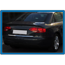 Накладка на багажник нержавейка (Sedan) OmsaLine - Итальянская Нержавейка для Ауди A4 B8 2007-2015 гг