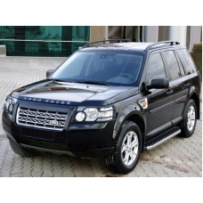 Боковые Подножки BlackLine (2 шт, Алюминий) для Land Rover Discovery IV 2009-2017 гг