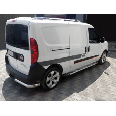 Боковые Подножки Line (2 шт., Алюминий) Стандартная база для Fiat Doblo II 2010-2022 гг