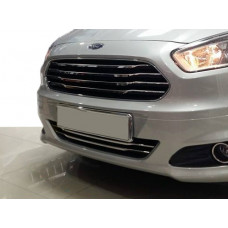 Накладки на бампер из нержавеющей стали (2014-2018, 2 шт) для Ford Courier