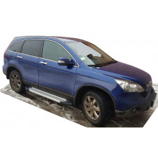 Бокові пороги Allmond Grey (2 шт., алюм.) для Honda CRV 2007-2011 рр