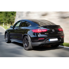 Задній дифузор з насадками (Дизайн AMG43 ) для Mercedes GLC coupe C253 2016-2023 рр