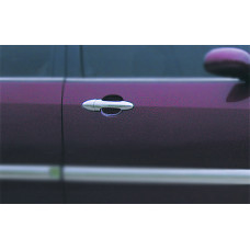 Хромированные Накладки на Ручки (4 шт., Нержавейка) Carmos - Турецкая Нержавеющая Сталь для Ford Focus I 1998-2005 гг