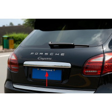 Накладка над номером Libao (нержавейка) для Porsche Cayenne 2010-2017 гг