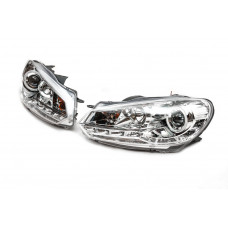 Передние Фары Silver (2 шт, LED) для Volkswagen Golf 6 2008-2014 гг