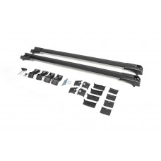 Поперечины на рейлинги с замком Skybar V1 (2 шт) Черный для Citroen Berlingo 2008-2018 гг