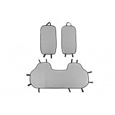 Накидки на задние сиденья (комплект, Серый с серой строчкой)
