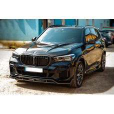 Передня Lip накладка Paradigm V-2 (2018-2022, натуральний карбон) для BMW X5 G05 2019- рр