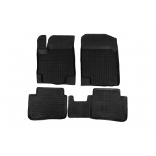Резиновые коврики с бортиком (4 шт, Polytep) для Hyundai Accent 2011-2017 гг