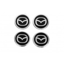Наклейки на колпачки дисков V1 60мм (4шт) для Mazda