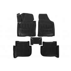Коврики резиновые Stingray 3D (5 шт, полиуретан) для Volkswagen Touran 2010-2015 гг