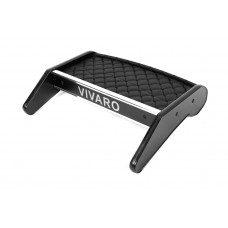 Полка на панель (2010-2014, Черная с черной строчкой) для Opel Vivaro