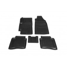 Коврики резиновые Stingray 3D (5 шт, полиуретан) для Hyundai Accent 2017-2023 гг