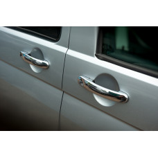 Накладки на ручки (нержавійка) 4 штуки. OmsaLine - Італійська нержавійка для Volkswagen T6 2015-2024 рр