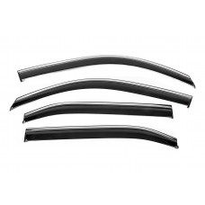 Ветровики с хромированным молдингом Niken Luxury (EU/Asia, 4 шт) для Honda HR-V 2021- гг