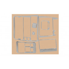 Накладки на панель 1998-2000 (алюміній) для Toyota Corolla рр