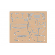 Накладки на панель приборов (алюминий) для Hyundai Accent 2000-2006 гг