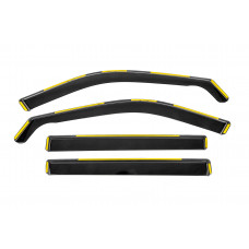 Вставные ветровики Niken Luxury (4 шт) для Toyota Highlander 2019- гг