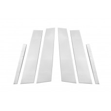 Накладки на дверні стійки (нерж) для Renault Megane III 2009-2016 рр