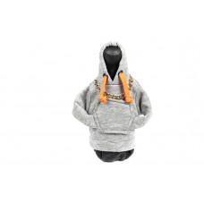 Чехол на КПП худи (серый, оранжевый шнурок)