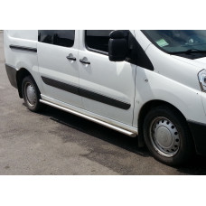 Боковые трубы BB002 (2 шт., нержавейка) 70 мм, короткая база для Fiat Scudo 2007-2015 гг