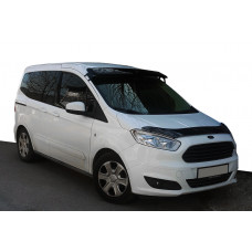 Козырек на лобовое стекло (черный глянец, 5мм) для Ford Courier 2014-2023 гг