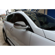 Накладки на Зеркала (2 шт., Карбон) для Kia Sportage 2010-2015 гг