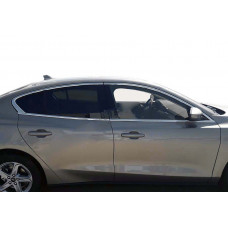 Верхние молдинги стекол OmsaLine HB, SD (4 шт, нержавейка) для Ford Focus IV 2018- гг