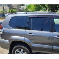 Рейлинги Хром турецкие Пластиковые ножки для Toyota Land Cruiser Prado 120 2002-2009 гг