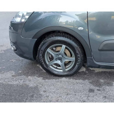 Расширители арок (4 шт, черные) 1 Боковая Дверь, Пластик для Peugeot Partner Tepee 2008-2018 гг