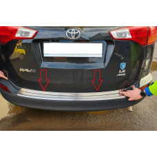 Накладка на багажник Libao V1 (2013-2016, нержавейка) для Toyota Rav 4
