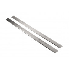 Накладки на пороги OmsaLine (2 шт., нержавейка) для Citroen C-2 2003-2009 гг