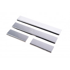 Накладки на пороги Carmos V1 (4 шт, нерж.) для Skoda Yeti 2009-2017 рр