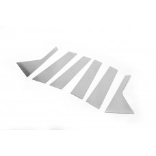 Накладки на дверные стойки из нержавеющей стали для Peugeot 3008 2016-2023 гг