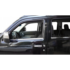 Накладка на стекло Нержавейка для Jeep Cherokee/Liberty 2007-2013 гг