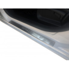 Накладки на пороги OmsaLine (4 шт, нержавейка) для Renault Megane III 2009-2016 гг