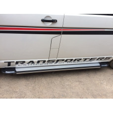 Бокові пороги Rainbow (2 шт., алюміній) Коротка база для Volkswagen T6 2015-2024 рр