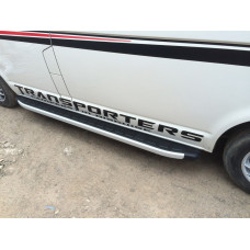 Боковые пороги Fullmond (2 шт., алюминий) Длинная База для Volkswagen T5 Multivan 2003-2010 гг