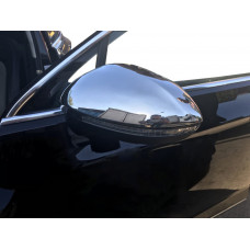 Накладки на дзеркала EU (2 шт., нерж) Carmos - турецька сталь для Volkswagen Passat B8 2015-2023 рр