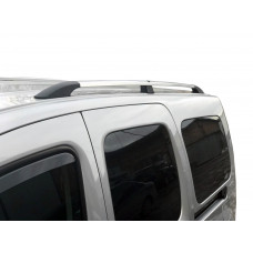 Хромированные Рейлинги Макси база, Чугунные ножки для Renault Kangoo 2008-2020 гг