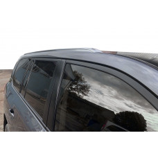 Серые рейлинги 2008-2015 (дизайн Lexus 2018, 2 шт) для Toyota Land Cruiser 200