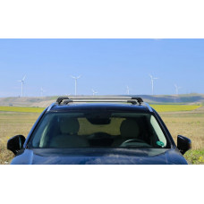 Поперечки на рейлінги під ключ (2 шт) Чорні для Volvo XC90 2015- рр