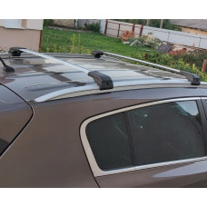 Поперечный багажник на интегрированые рейлинги WingBar (2 шт) Черный для Kia Sportage 2015-2021 гг